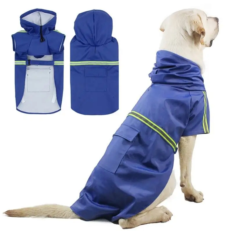 Trendy Waterproof Dog Raincoat for Fashionable Pets in Rain
